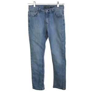 Guess Jeans Girl's Size 12 Slim Fit Medium Wash Adjustable Jeans Button Zip